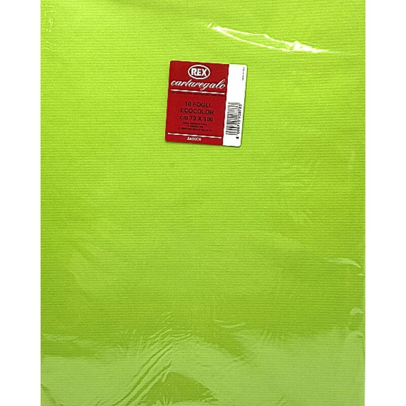 Carta da Regalo Formato 70 x 100 cm Colore Verde Acido