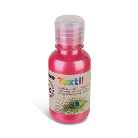 Tempera Acrilica per Tessuti 125 ml Primo Textyl Colore Rosso Metal n.300MT