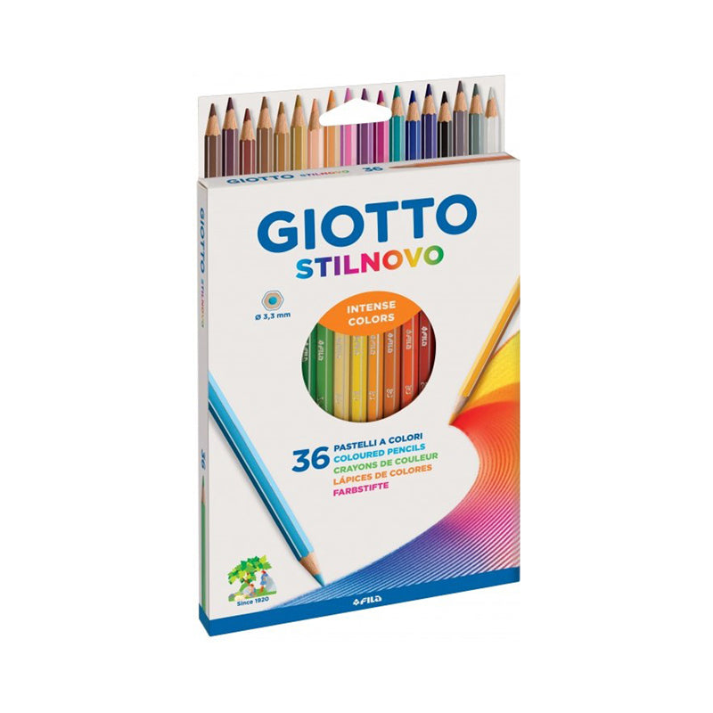 8000825256707 | Pastelli Punta Fine Giotto Stilnovo Colori Assortiti Confezione 36 Pezzi - Cartonlineitalia.it