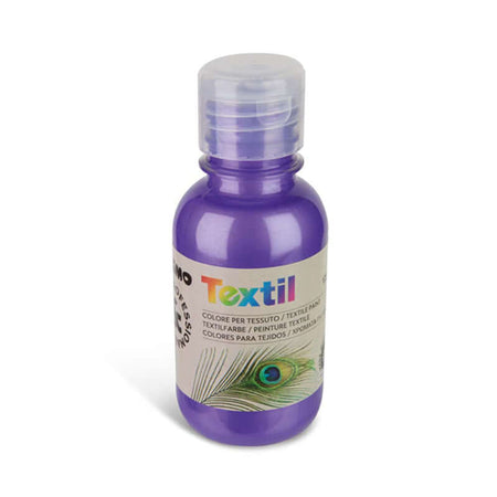 Tempera Acrilica per Tessuti 125 ml Primo Colore Viola Metallizzato n.400MT