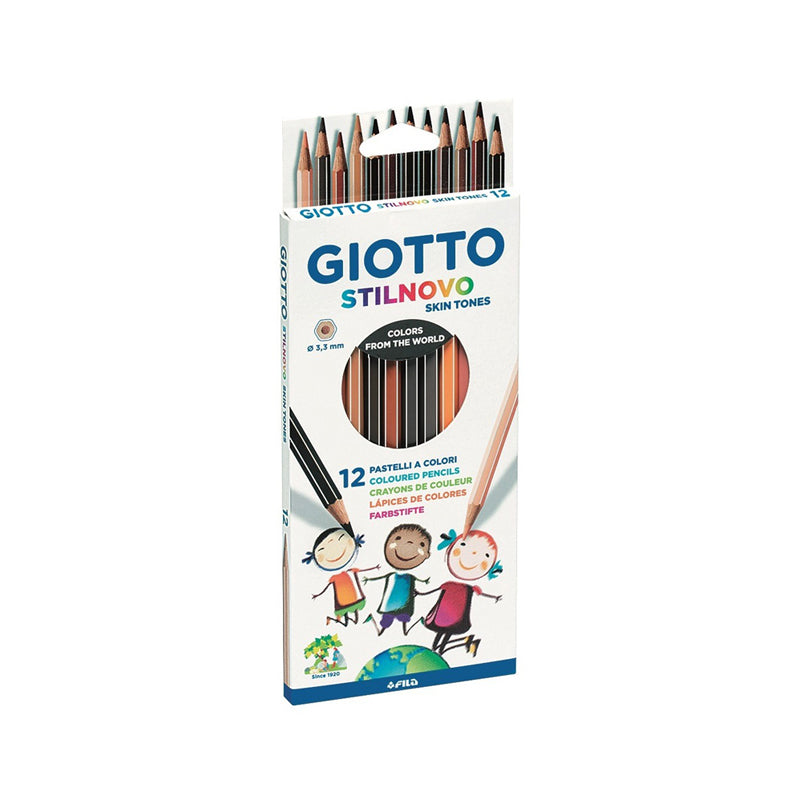 Pastelli Punta Fine Giotto Stilnovo Skin Tones Colori Assortiti Confezione 12 Pezzi