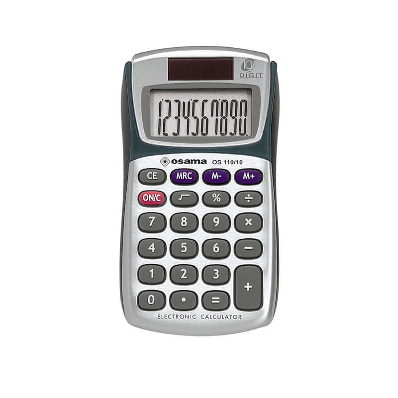 8007404414893 | Calcolatrice Tascabile Osama OS110/10 Colore Metal - Cartonlineitalia.it