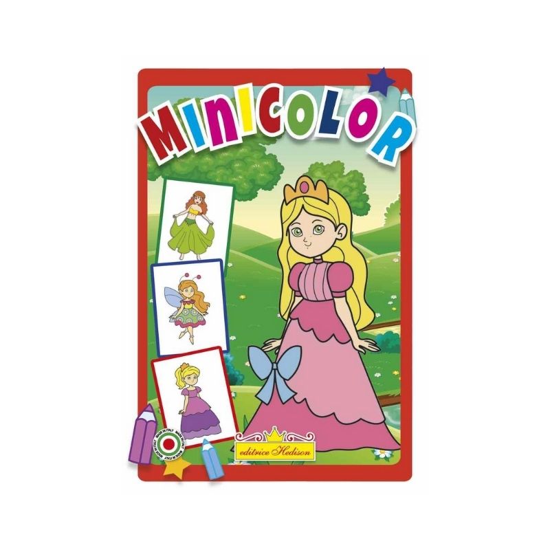 Minicolor Principesse e Bimbe Hedison 10 Pagine formato A5
