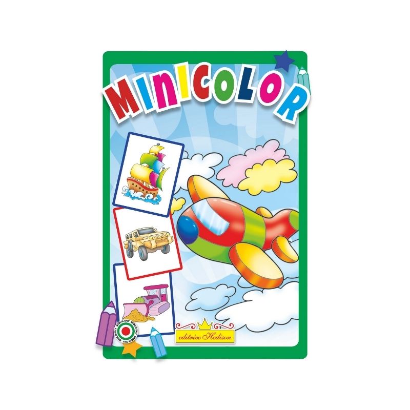 Minicolor Macchine e Mezzi Hedison 10 Pagine formato A5