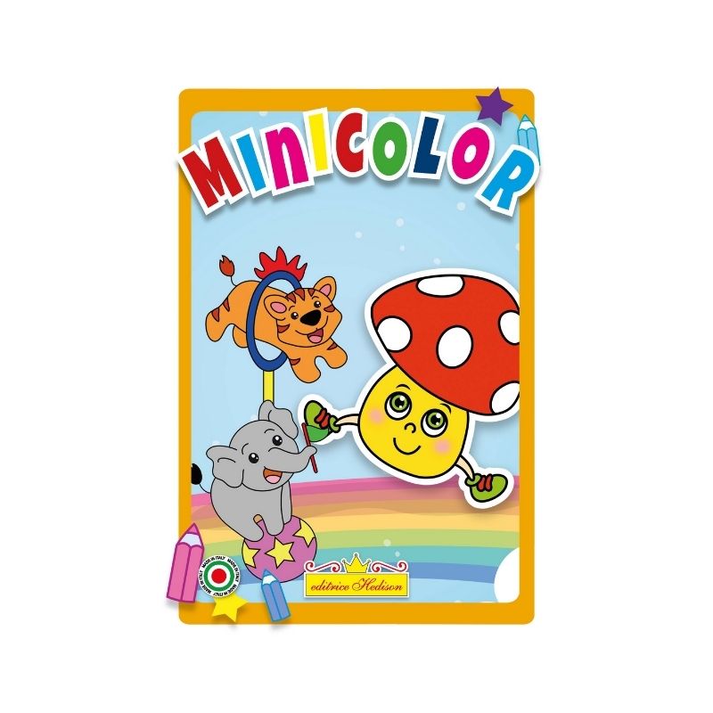 Minicolor Animaletti Hedison 10 Pagine formato A5