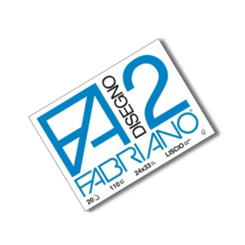 Album Fabriano Formato 24x33 cm Liscio 20 Fogli Colore Bianco