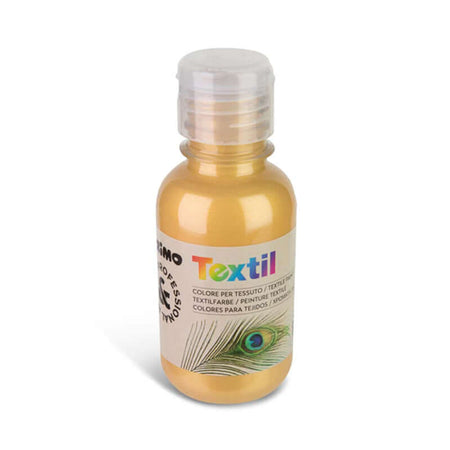 Tempera Acrilica per Tessuti 125 ml Primo Textyl Colore Oro Metal n.920