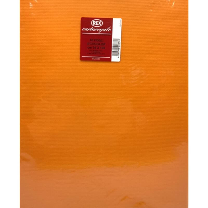 Carta da Regalo Formato 70 x 100 cm Colore Arancione