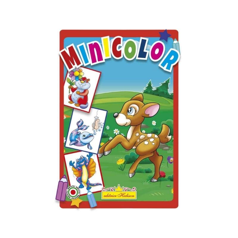 Minicolor Animali e Pesci Hedison 10 Pagine formato A5