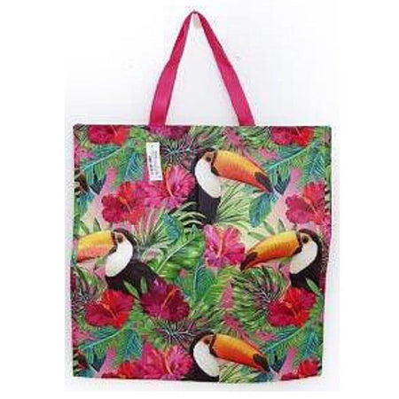 Shopper Mega Dimensioni 65 x 55 x 30 cm Plastica Telata Fantasia Tucano