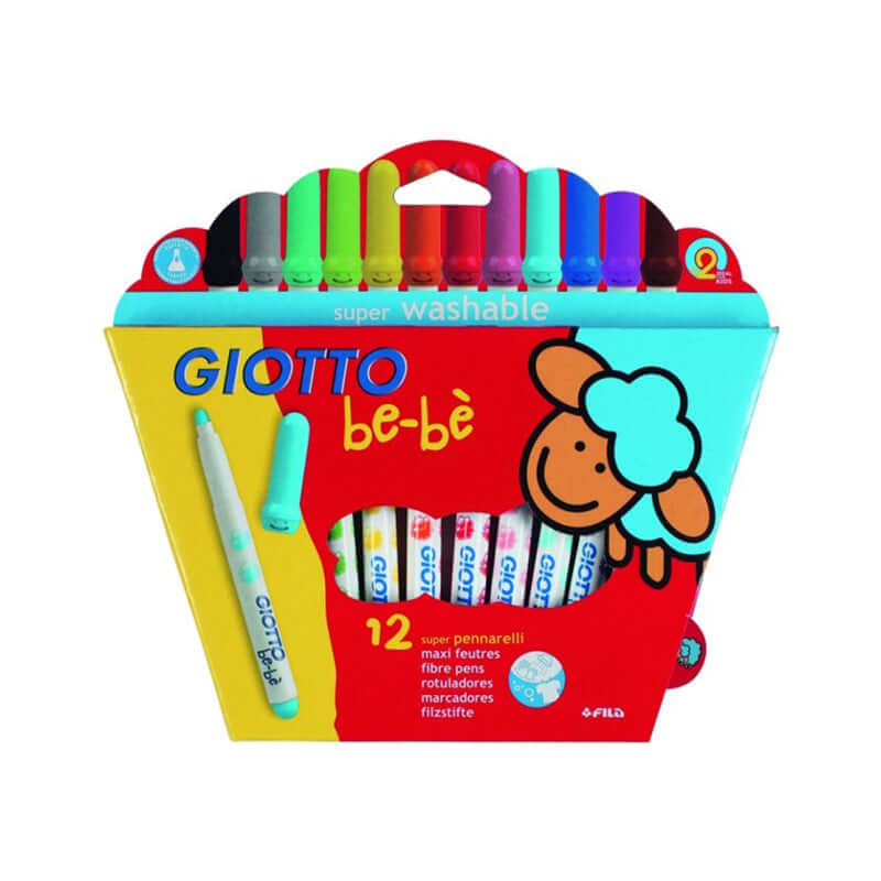 Pennarelli Giotto Bebè Colori Assortiti Confezione 12 Pezzi