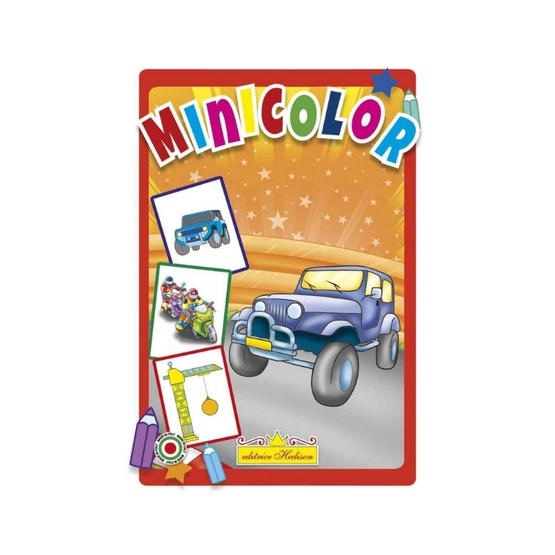 Minicolor Macchine e Mezzi 2 Hedison 10 Pagine formato A5