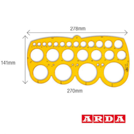 Maschera in Plastica per Cerchi Arda 7126 1/55 mm