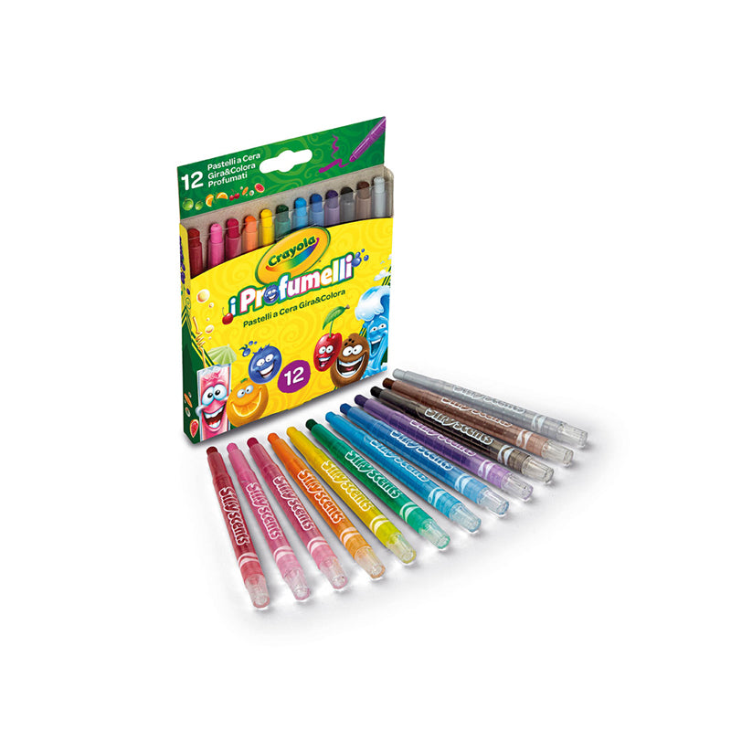 Pastelli a Cera Crayola Profumati Colori Assortiti Confezione 12 Pezzi