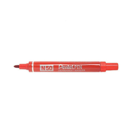 Pennarello Punta Tonda Pentel N50 Colore Rosso