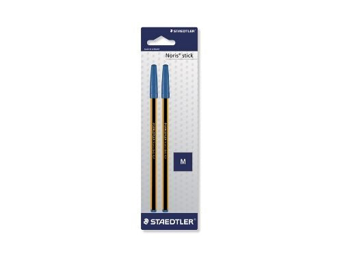 Penna Sfera Staedtler Noris Stic 434 Colore Blu Confezione 2 Pezzi